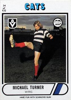 1976 Scanlens VFL #34 Michael Turner Front